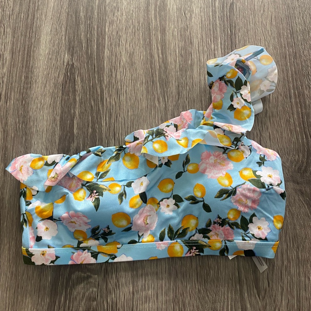 NEW Victorias Secret one shoulder ruffled bikini top